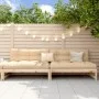 Gartencouches, 2 Stück, Massivholz aus Kiefer, 120x80 cm. von , Modulare Sofas für den Außenbereich - Ref: Foro24-825716, Pre...