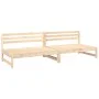 Gartencouches, 2 Stück, Massivholz aus Kiefer, 120x80 cm. von , Modulare Sofas für den Außenbereich - Ref: Foro24-825716, Pre...