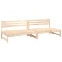 Sofás centrales de jardín 2 uds madera maciza de pino 120x80 cm by , Modular outdoor sofas - Ref: Foro24-825716, Price: 159,4...