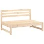 Sofás centrales de jardín 2 uds madera maciza de pino 120x80 cm by , Modular outdoor sofas - Ref: Foro24-825716, Price: 157,4...