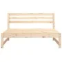 Sofás centrales de jardín 2 uds madera maciza de pino 120x80 cm by , Modular outdoor sofas - Ref: Foro24-825716, Price: 157,4...