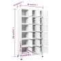 Locker with 18 metal compartments 90x40x180 cm by vidaXL, Lockers and storage cabinets - Ref: Foro24-245966, Price: 409,65 €,...