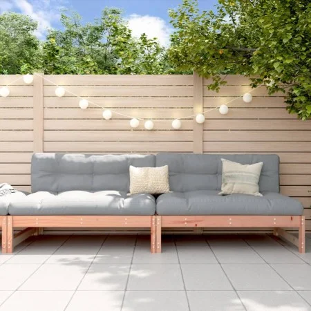 Sofás centrales de jardín 2 uds madera abeto Douglas 120x80 cm by , Modular outdoor sofas - Ref: Foro24-825721, Price: 201,01...