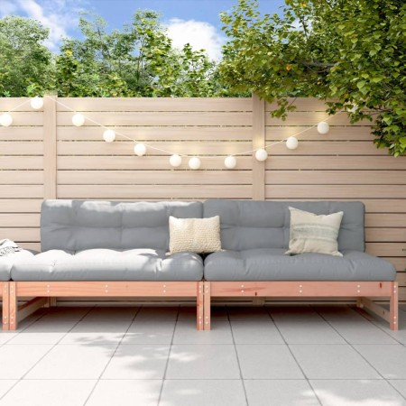 Sofás centrales de jardín 2 uds madera abeto Douglas 120x80 cm by , Modular outdoor sofas - Ref: Foro24-825721, Price: 204,60...