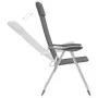 Sillas de camping plegables 4 unidades aluminio gris de vidaXL, Mobiliario de camping - Ref: Foro24-44307, Precio: 221,83 €, ...
