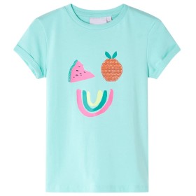 Camiseta infantil verde menta claro 92 de , Camisetas para niños - Ref: Foro24-11384, Precio: 8,39 €, Descuento: %