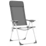 Sillas de camping plegables 4 unidades aluminio gris de vidaXL, Mobiliario de camping - Ref: Foro24-44307, Precio: 221,83 €, ...