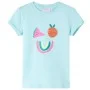 Kinder-T-Shirt in hellblauem Aquamarin, Größe 128. von , Kinder-T-Shirts - Ref: Foro24-11392, Preis: 8,30 €, Rabatt: %