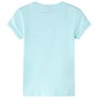 Kinder-T-Shirt in hellblauem Aquamarin, Größe 128. von , Kinder-T-Shirts - Ref: Foro24-11392, Preis: 8,39 €, Rabatt: %
