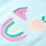 Kinder-T-Shirt in hellblauem Aquamarin, Größe 128. von , Kinder-T-Shirts - Ref: Foro24-11392, Preis: 8,30 €, Rabatt: %
