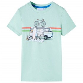Kinder-T-Shirt in Hellmintgrün, Größe 140. von , Kinder-T-Shirts - Ref: Foro24-12048, Preis: 9,35 €, Rabatt: %