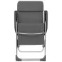 Sillas de camping plegables 4 unidades aluminio gris de vidaXL, Mobiliario de camping - Ref: Foro24-44307, Precio: 221,83 €, ...