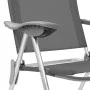 Sillas de camping plegables 4 unidades aluminio gris de vidaXL, Mobiliario de camping - Ref: Foro24-44307, Precio: 221,83 €, ...