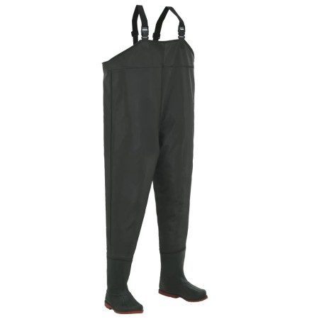 Waders with green boots size 42 by vidaXL, Waders for hunting and fishing - Ref: Foro24-133657, Price: 44,82 €, Discount: %