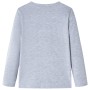 Kinder Langarmshirt in meliertem Grau, Größe 92. von , Kinder-T-Shirts - Ref: Foro24-13259, Preis: 8,66 €, Rabatt: %