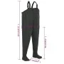 Waders with green boots size 42 by vidaXL, Waders for hunting and fishing - Ref: Foro24-133657, Price: 43,75 €, Discount: %