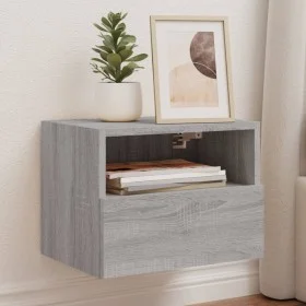 Wand-TV-Möbel 2 Stück in Sonoma-Grau aus Holz 40x30x30 cm von , TV-Möbel - Ref: Foro24-836851, Preis: 45,18 €, Rabatt: %