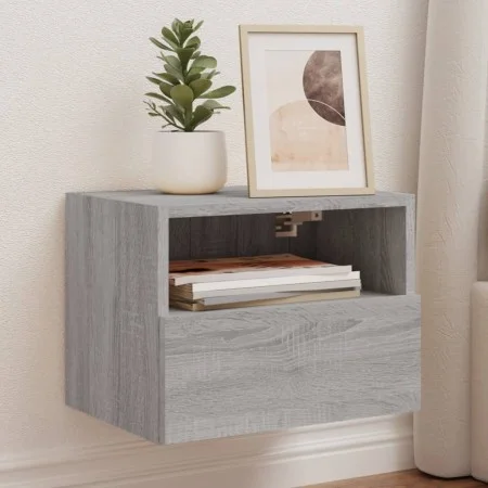 Wand-TV-Möbel 2 Stück in Sonoma-Grau aus Holz 40x30x30 cm von , TV-Möbel - Ref: Foro24-836851, Preis: 45,18 €, Rabatt: %