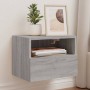 Wand-TV-Möbel 2 Stück in Sonoma-Grau aus Holz 40x30x30 cm von , TV-Möbel - Ref: Foro24-836851, Preis: 45,82 €, Rabatt: %