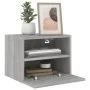 Wand-TV-Möbel 2 Stück in Sonoma-Grau aus Holz 40x30x30 cm von , TV-Möbel - Ref: Foro24-836851, Preis: 45,18 €, Rabatt: %