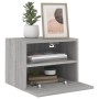 Wand-TV-Möbel 2 Stück in Sonoma-Grau aus Holz 40x30x30 cm von , TV-Möbel - Ref: Foro24-836851, Preis: 45,82 €, Rabatt: %