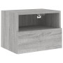 Wand-TV-Möbel 2 Stück in Sonoma-Grau aus Holz 40x30x30 cm von , TV-Möbel - Ref: Foro24-836851, Preis: 45,82 €, Rabatt: %