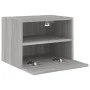 Wand-TV-Möbel 2 Stück in Sonoma-Grau aus Holz 40x30x30 cm von , TV-Möbel - Ref: Foro24-836851, Preis: 45,18 €, Rabatt: %