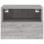 Wand-TV-Möbel 2 Stück in Sonoma-Grau aus Holz 40x30x30 cm von , TV-Möbel - Ref: Foro24-836851, Preis: 45,18 €, Rabatt: %