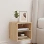 Mueble de TV de pared con luces LED roble Sonoma 30x28,5x30 cm by , TV Furniture - Ref: Foro24-836977, Price: 26,11 €, Discou...