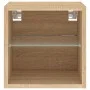 Wand-TV-Möbel mit LED-Lichtern in Sonoma-Eiche 30x28,5x30 cm. von , TV-Möbel - Ref: Foro24-836977, Preis: 26,11 €, Rabatt: %