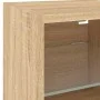 Wand-TV-Möbel mit LED-Lichtern in Sonoma-Eiche 30x28,5x30 cm. von , TV-Möbel - Ref: Foro24-836977, Preis: 26,11 €, Rabatt: %