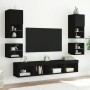 Schwarzer TV-Wandhalter mit LED-Lichtern, 30x28,5x30 cm. von , TV-Möbel - Ref: Foro24-836975, Preis: 27,88 €, Rabatt: %