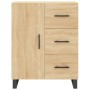 Aparador alto madera contrachapada color roble 69,5x34x180 cm en Aparadores | Comprar online en Foro24