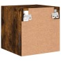 Muebles TV de pared luces LED 2 uds roble ahumado 30x28,5x30 cm de , Muebles TV - Ref: Foro24-836982, Precio: 38,80 €, Descue...