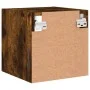 Muebles TV de pared luces LED 2 uds roble ahumado 30x28,5x30 cm de , Muebles TV - Ref: Foro24-836982, Precio: 38,39 €, Descue...