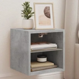 Wand-TV-Möbel mit LED-Lichtern, 2 Stück, Beton-Grau, 30x28,5x30 cm. von , TV-Möbel - Ref: Foro24-836980, Preis: 38,80 €, Raba...