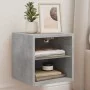 Wand-TV-Möbel mit LED-Lichtern, 2 Stück, Beton-Grau, 30x28,5x30 cm. von , TV-Möbel - Ref: Foro24-836980, Preis: 38,80 €, Raba...