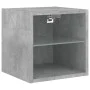 Wand-TV-Möbel mit LED-Lichtern, 2 Stück, Beton-Grau, 30x28,5x30 cm. von , TV-Möbel - Ref: Foro24-836980, Preis: 38,80 €, Raba...