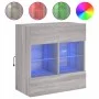 TV-Wandmöbel mit LED-Lichtern in Sonoma-Grau 58,5x30x60,5 cm von , TV-Möbel - Ref: Foro24-837097, Preis: 56,68 €, Rabatt: %