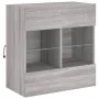 Mueble de TV de pared con luces LED gris Sonoma 58,5x30x60,5 cm de , Muebles TV - Ref: Foro24-837097, Precio: 56,68 €, Descue...