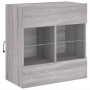 TV-Wandmöbel mit LED-Lichtern in Sonoma-Grau 58,5x30x60,5 cm von , TV-Möbel - Ref: Foro24-837097, Preis: 57,37 €, Rabatt: %