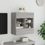 TV-Wandmöbel mit LED-Lichtern in Sonoma-Grau 58,5x30x60,5 cm von , TV-Möbel - Ref: Foro24-837097, Preis: 56,68 €, Rabatt: %