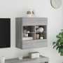 TV-Wandmöbel mit LED-Lichtern in Sonoma-Grau 58,5x30x60,5 cm von , TV-Möbel - Ref: Foro24-837097, Preis: 57,37 €, Rabatt: %