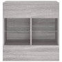 TV-Wandmöbel mit LED-Lichtern in Sonoma-Grau 58,5x30x60,5 cm von , TV-Möbel - Ref: Foro24-837097, Preis: 57,37 €, Rabatt: %