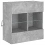 Wand-TV-Möbel mit LED-Lichtern in Betongrau 58,5x30x60,5 cm von , TV-Möbel - Ref: Foro24-837095, Preis: 54,95 €, Rabatt: %