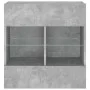Wand-TV-Möbel mit LED-Lichtern in Betongrau 58,5x30x60,5 cm von , TV-Möbel - Ref: Foro24-837095, Preis: 54,95 €, Rabatt: %
