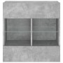 Wand-TV-Möbel mit LED-Lichtern in Betongrau 58,5x30x60,5 cm von , TV-Möbel - Ref: Foro24-837095, Preis: 55,72 €, Rabatt: %