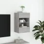 Wand-TV-Möbel mit LED-Lichtern in Sonoma-Grau 40x30x60,5 cm von , TV-Möbel - Ref: Foro24-837088, Preis: 52,47 €, Rabatt: %