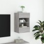Wand-TV-Möbel mit LED-Lichtern in Sonoma-Grau 40x30x60,5 cm von , TV-Möbel - Ref: Foro24-837088, Preis: 53,29 €, Rabatt: %