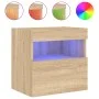 Wand-TV-Möbel mit LED-Lichtern in Sonoma-Eiche 40x30x40 cm von , TV-Möbel - Ref: Foro24-837173, Preis: 34,33 €, Rabatt: %